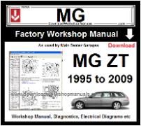 MG ZT Workshop  Service Repair Manual Download